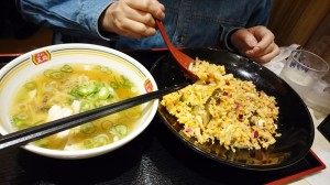 王将の焼き飯＆ラーメン